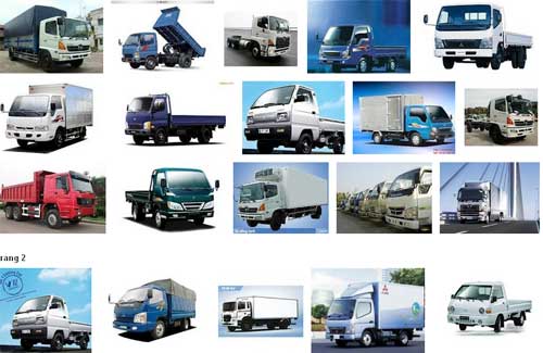 Các loại xe tải tại chành xe Quỳnh Nhi