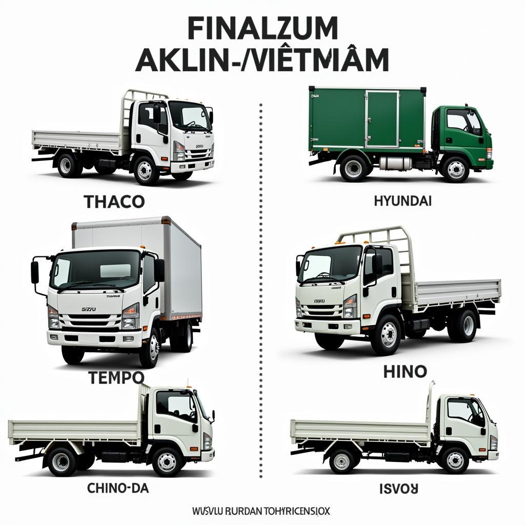 Phân loại xe tải chở hàn tại chành xe Quỳnh Nhi