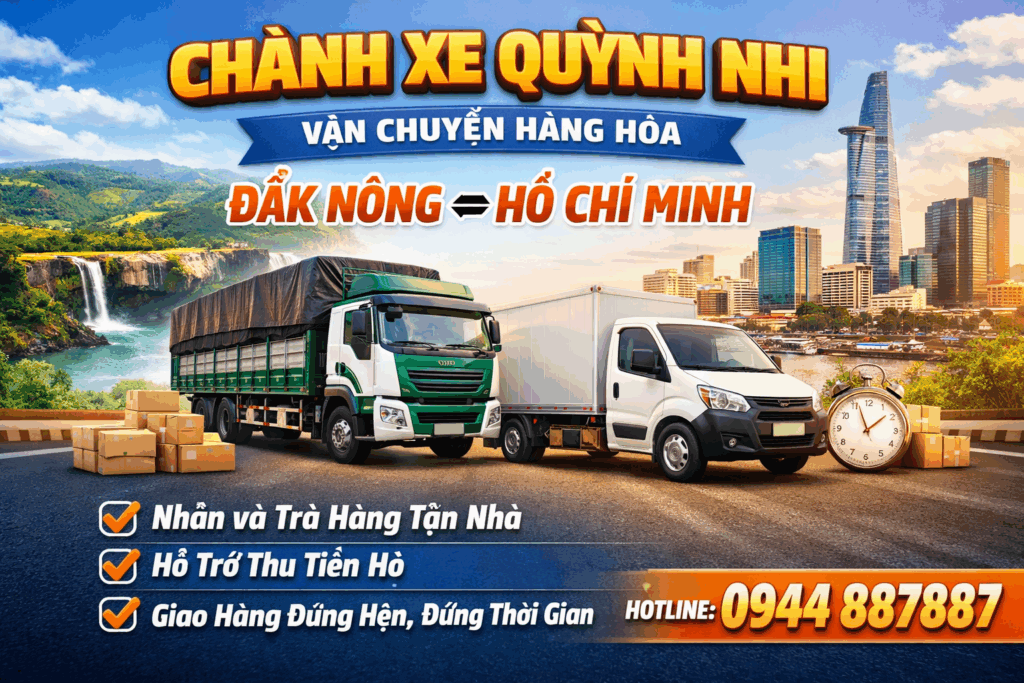 Chanh xe Đak Nông Hồ Chí Minh an toàn giá rẻ
