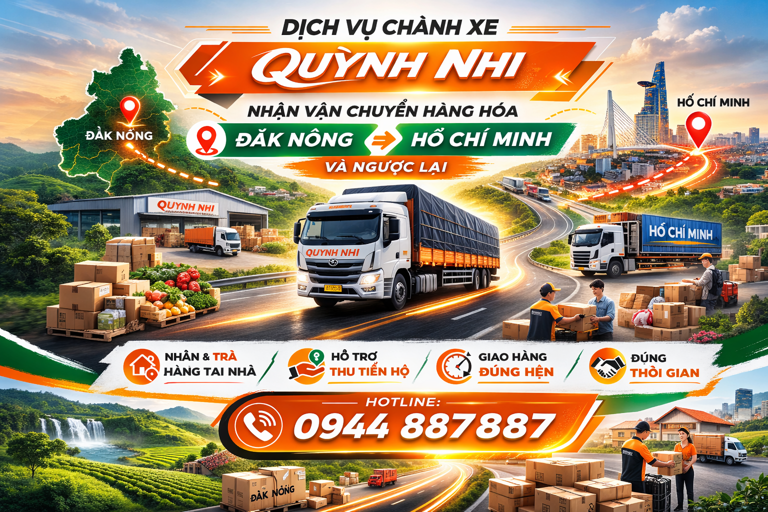 Chanh xe Đak Nông Hồ Chí Minh an toàn giá rẻ