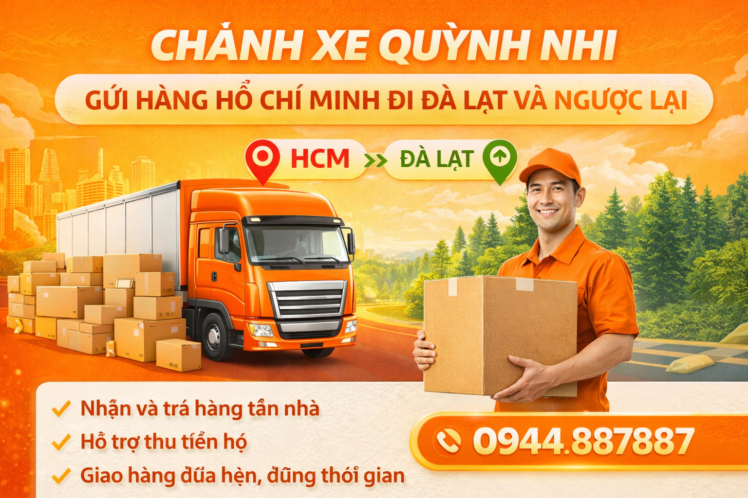 Chành xe Hồ Chí Minh Đà Lạt uy tín chất lượng giá rẻ