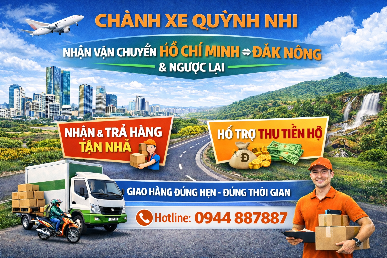 Chành xe Hồ Chí Minh Đak Nông uy tính, chất lượng giá rẻ