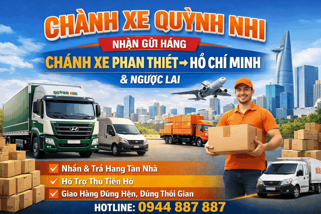 Gửi hàng Chành xe Phan Thiết Hồ Chí Minh uy tín chất lượng giá rẻ