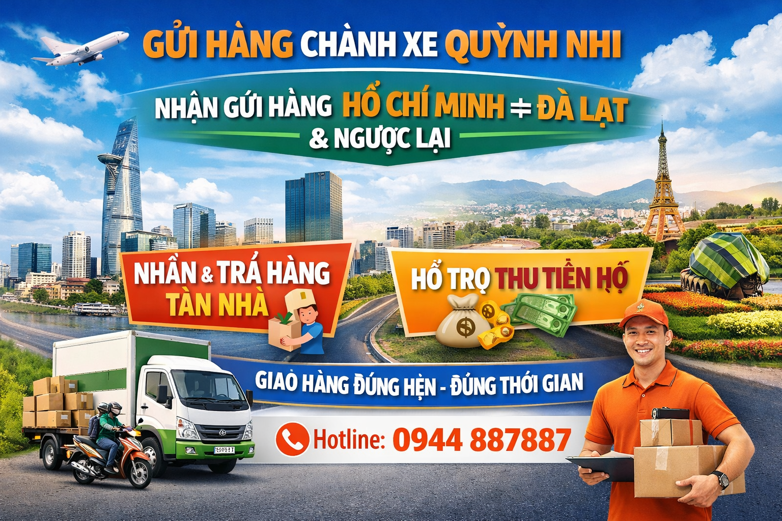 Gửi hàng chành xe Hồ Chí Minh Đà Lạt uy tín chất lượng giá rẻ