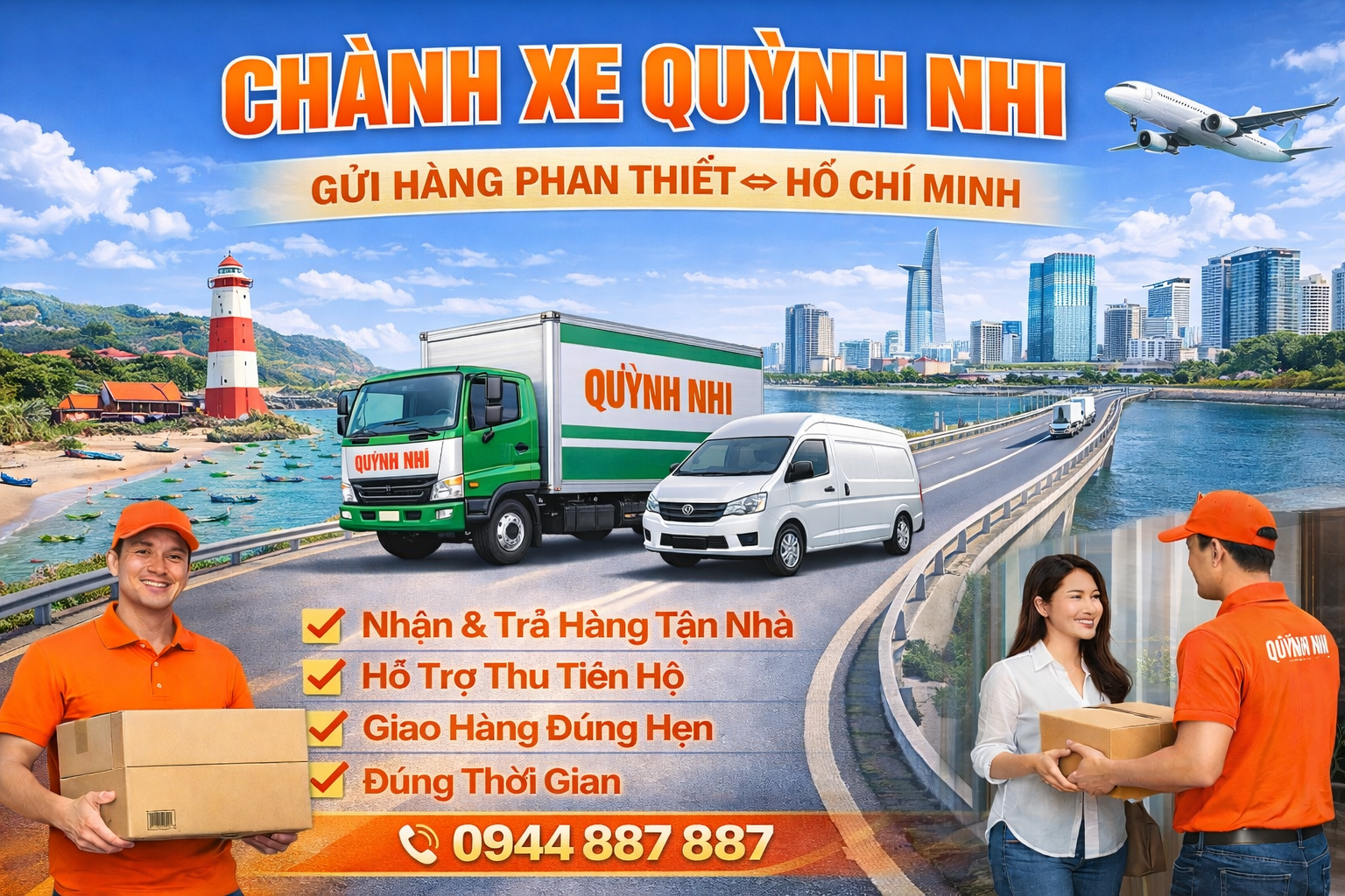 Gửi hàng Chành xe Phan Thiết Hồ Chí Minh uy tín chất lượng giá rẻ