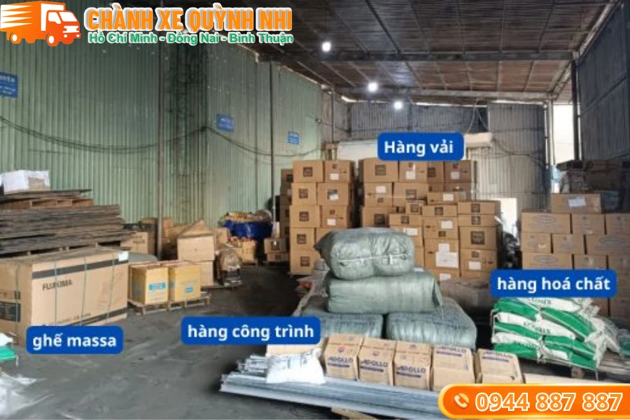 Chành xe về Bình Thuận vận chuyển hàng hóa từ TP.HCM